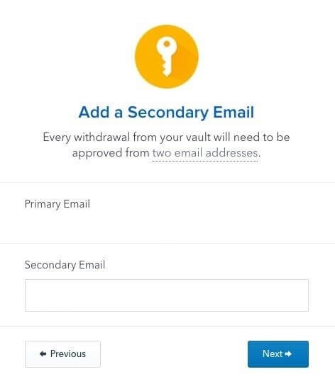 Adding secondary email 