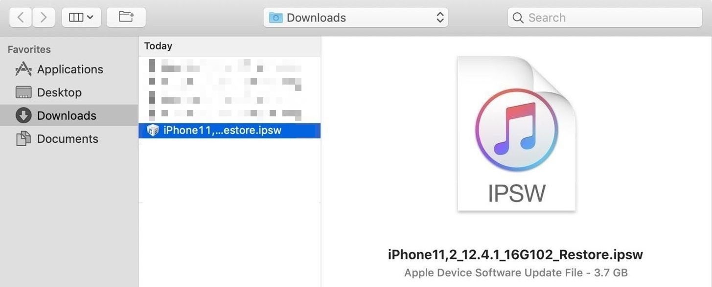 Downgrade iOS 13 to iOS 12.4.1