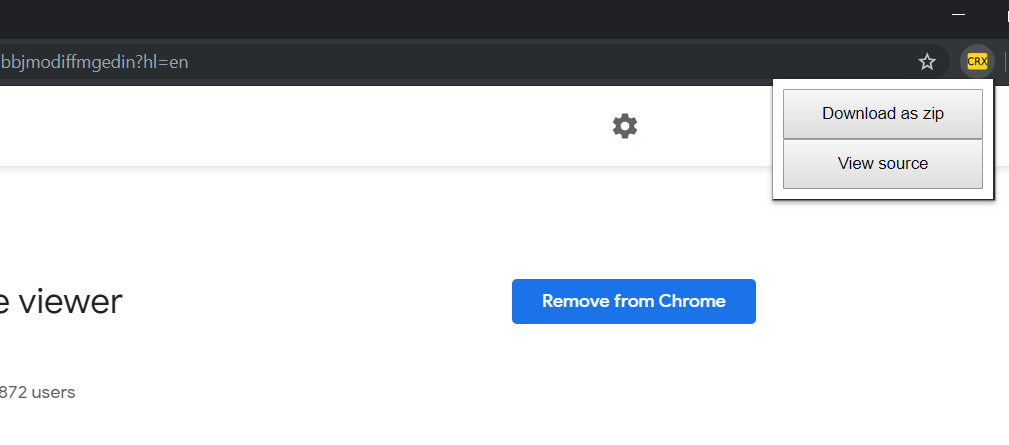 get source code of chrome extension