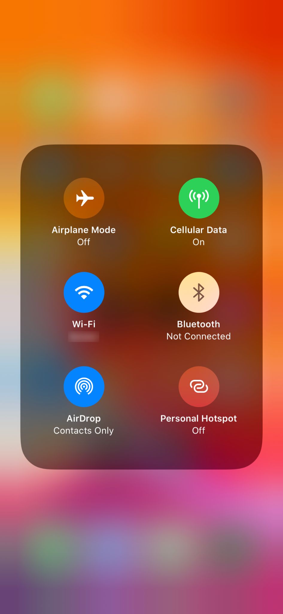 Wi-Fi on iOS 13