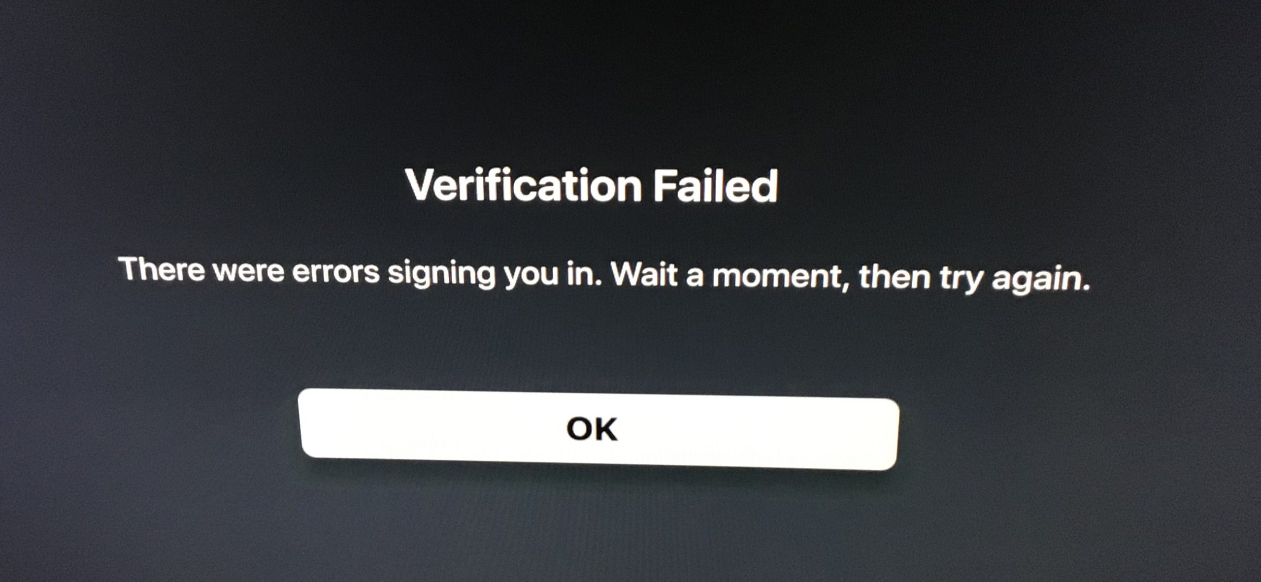 Device verification failed