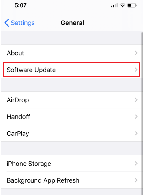 iPhone Software Update