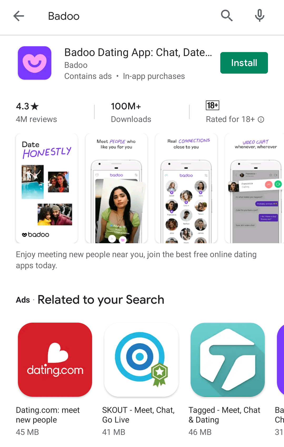 Badoo apps like Most useful