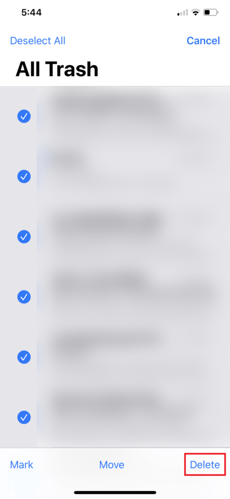 Fix: Can't Delete Emails from Trash Folder on iOS