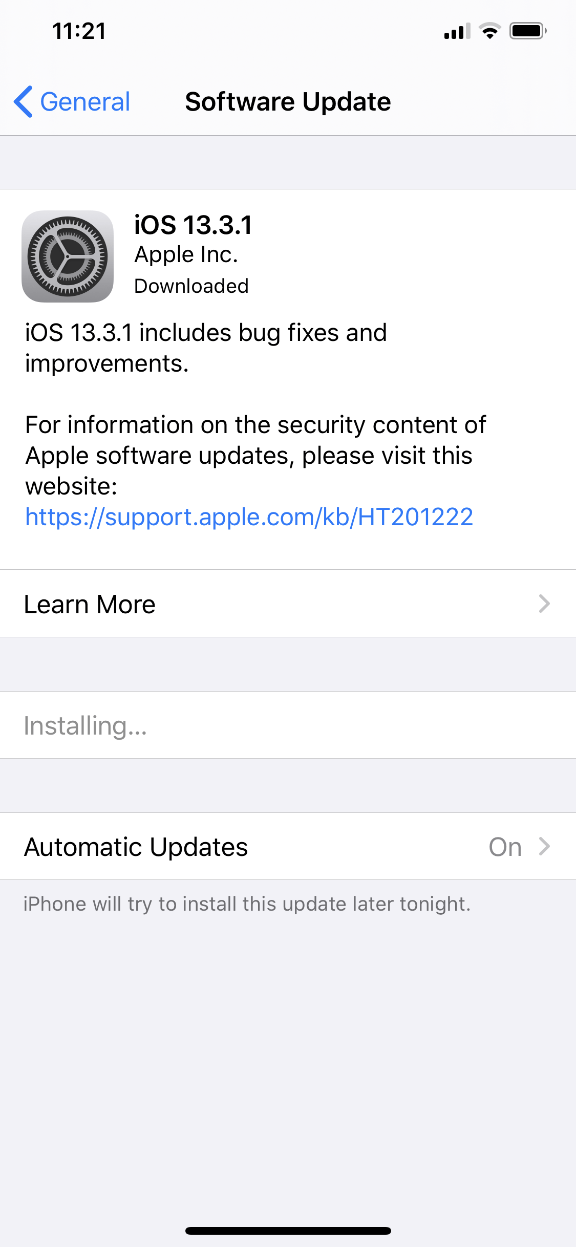 iOS 13.3.1 Update