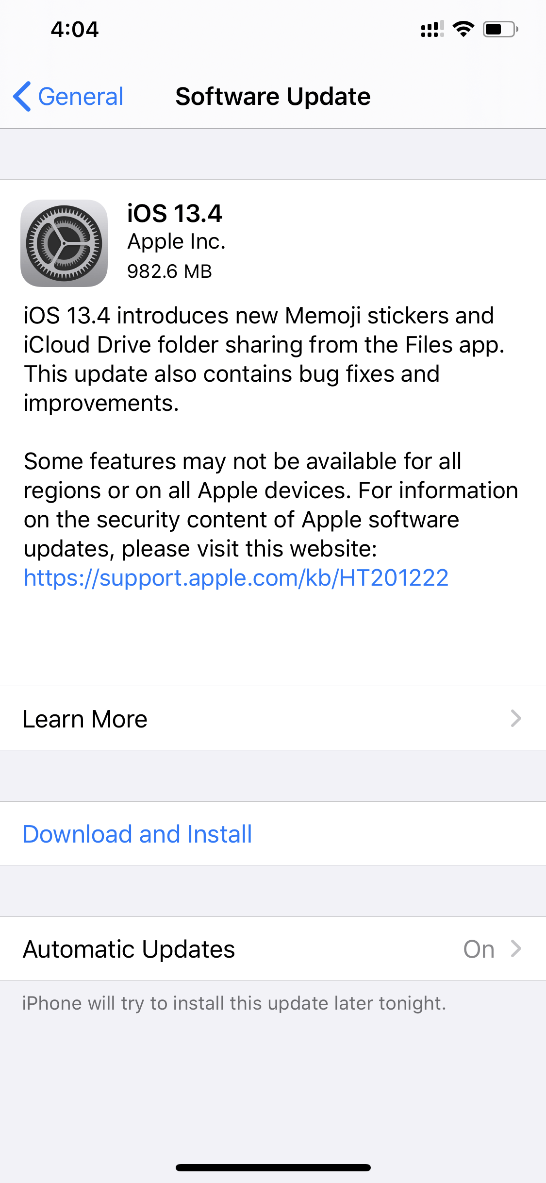 iOS Software Update