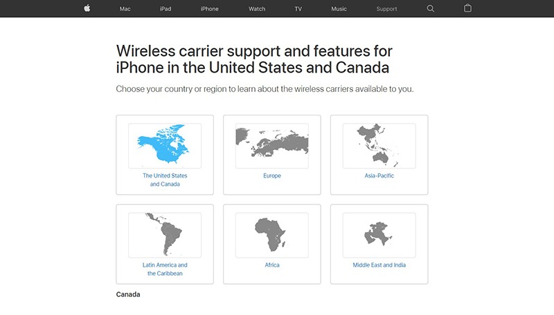 wireless carrier support and features for iphone