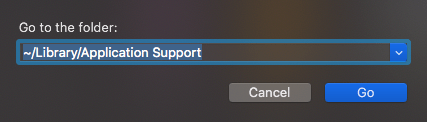 Library/Application Support Folder on macOS