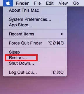 Restart Mac