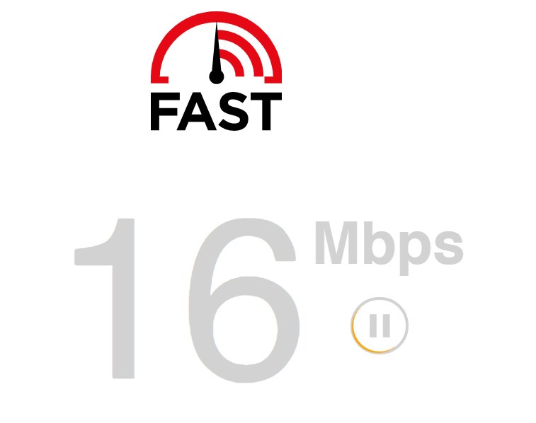 Internet Speed Test using Fast