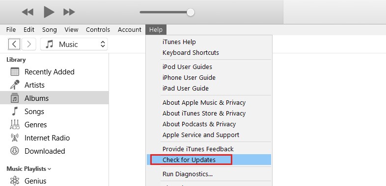 iTunes Error 5105 on Windows