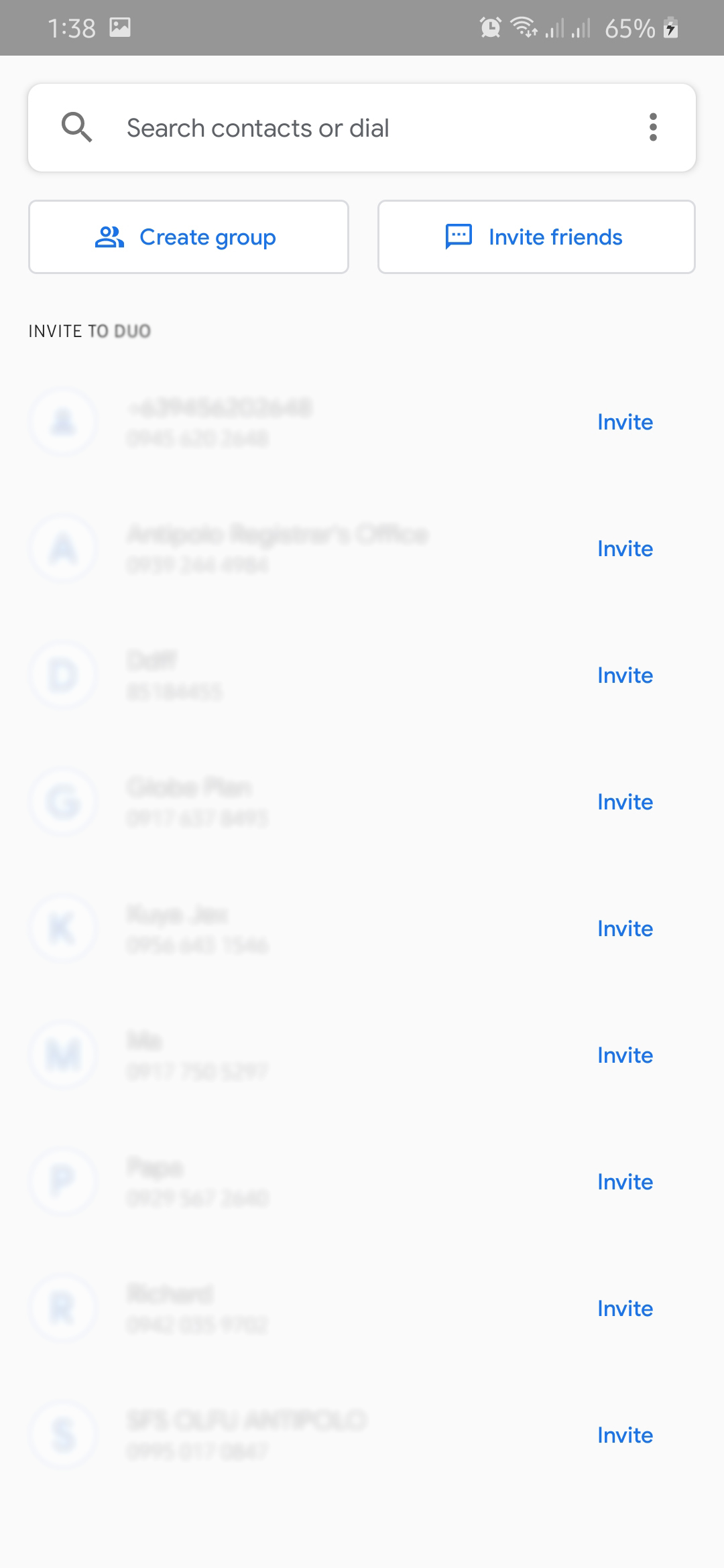 invite someone on Google Duo