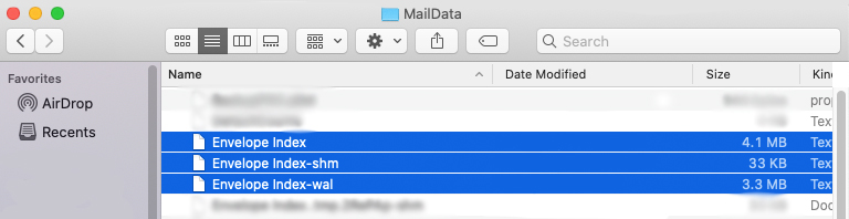 mail crashing on Mac