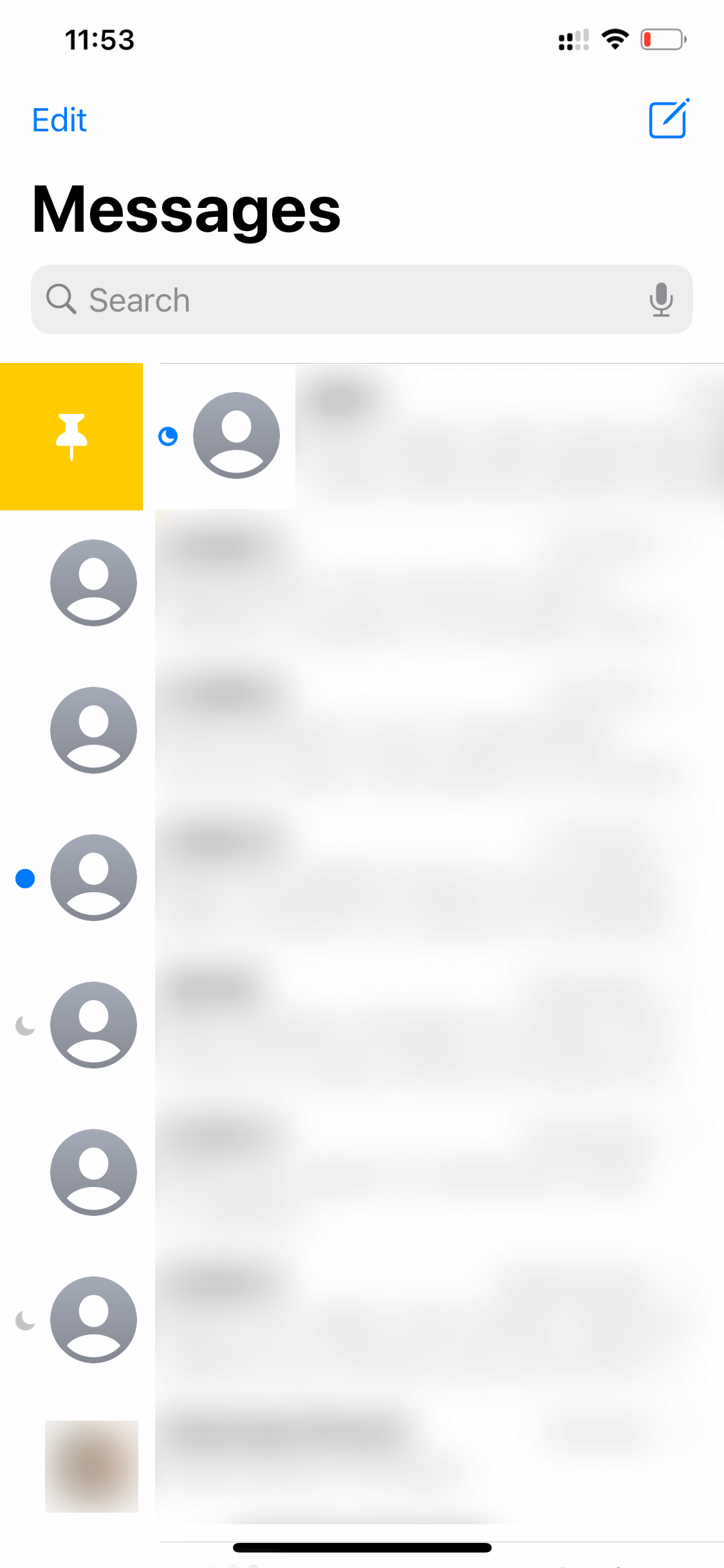 pin messages swipe