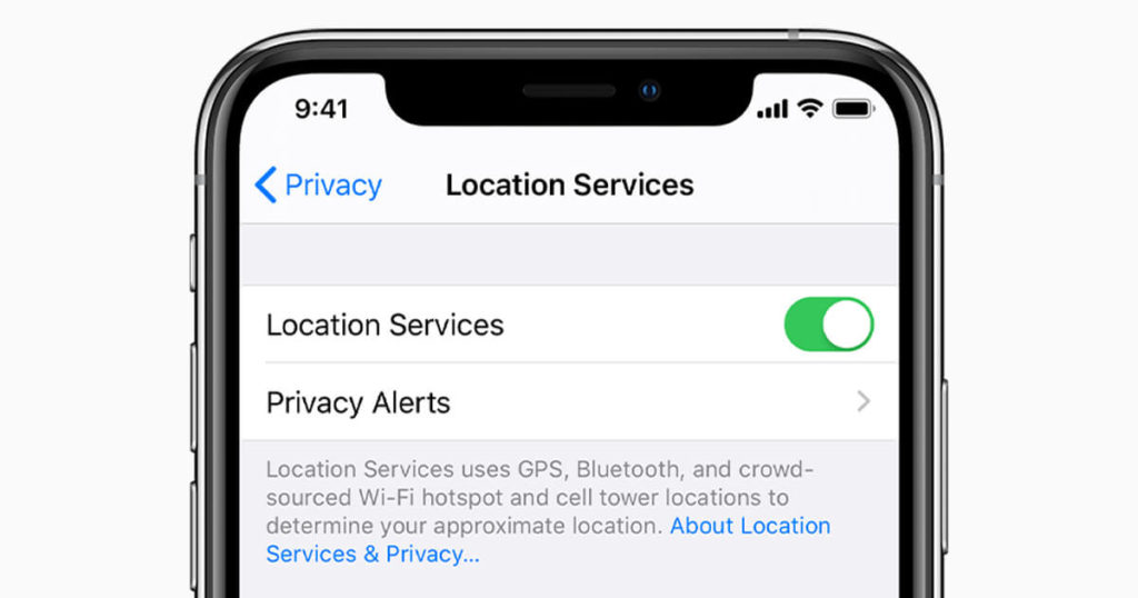 turn on location services