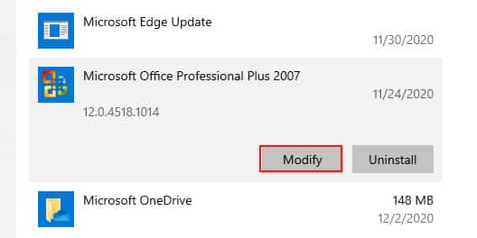 Modify Microsoft Office
