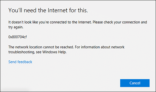 How to Fix Microsoft Store Error 0x800704cf