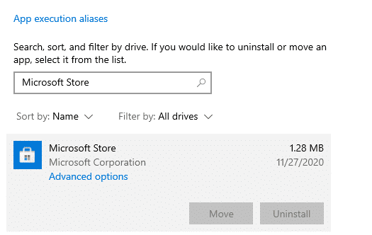 Advanced Microsoft Store Options