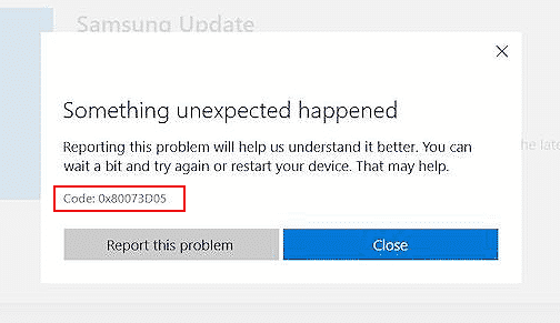 How to Repair Microsoft Store Error 0x80073D05