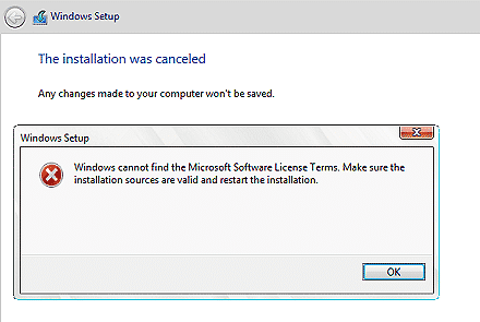 Fix: Windows Cannot Find the Microsoft Software License Terms Error