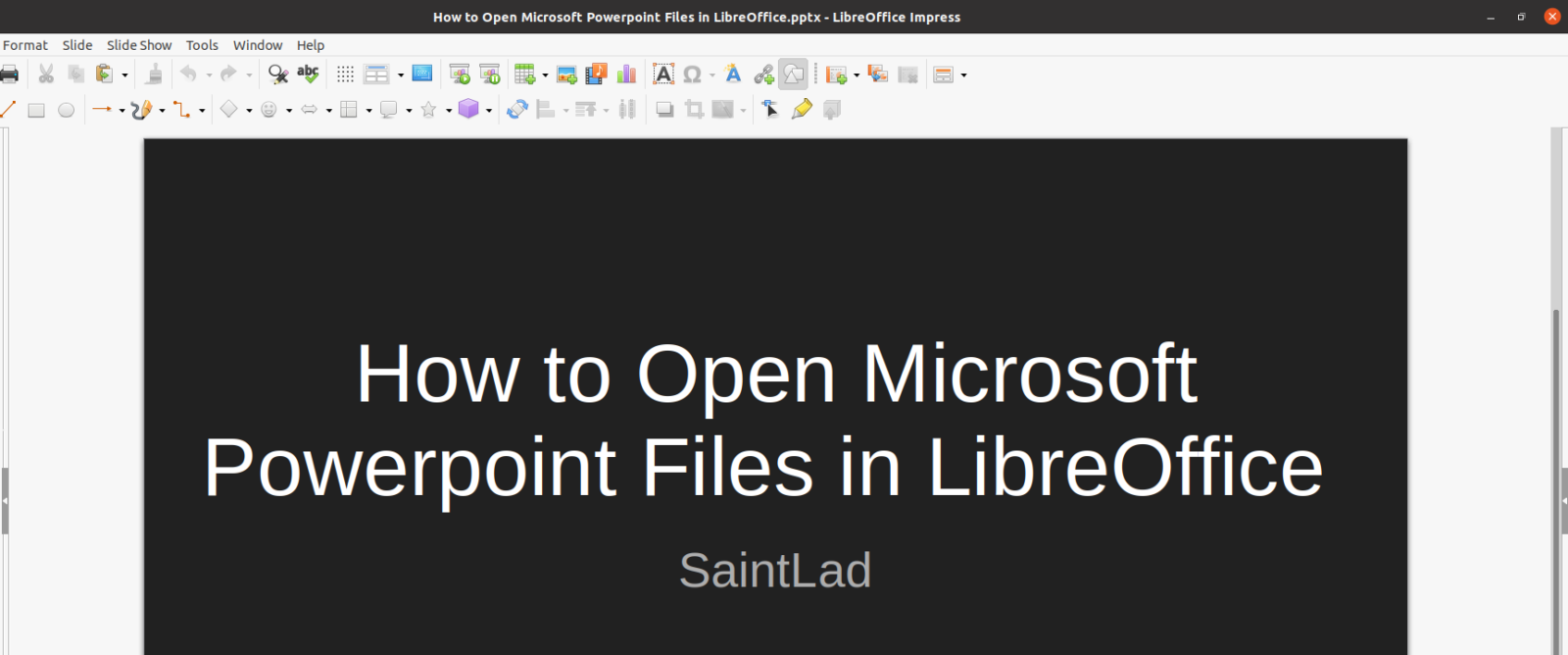How to Open Microsoft Powerpoint Files in LibreOffice