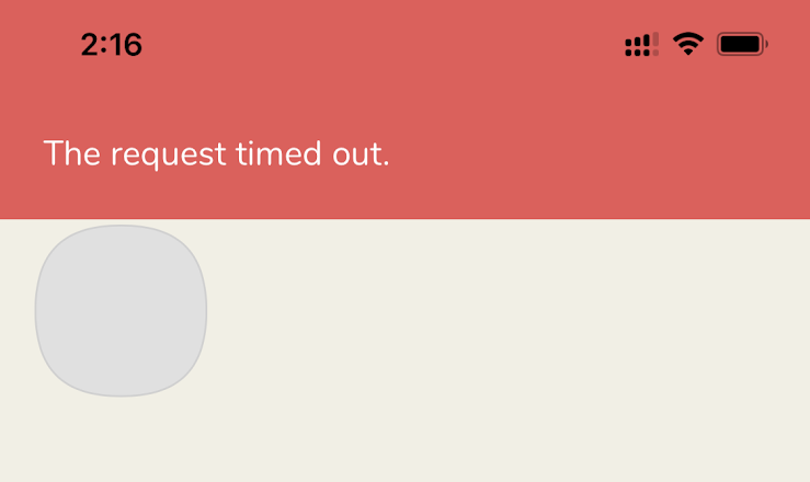 The Request Timed Out Error Message