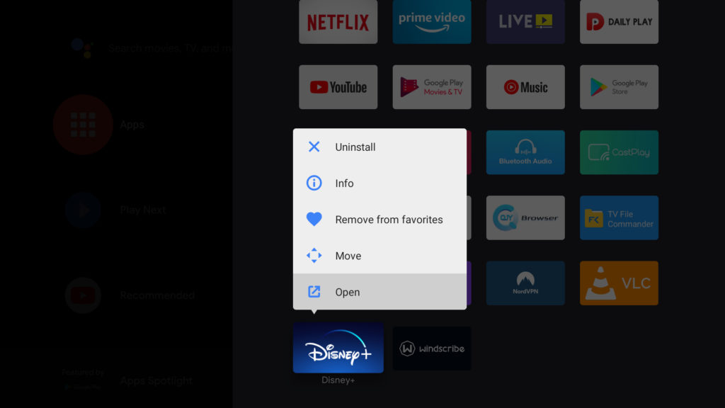 Disney Plus not working on Android TV