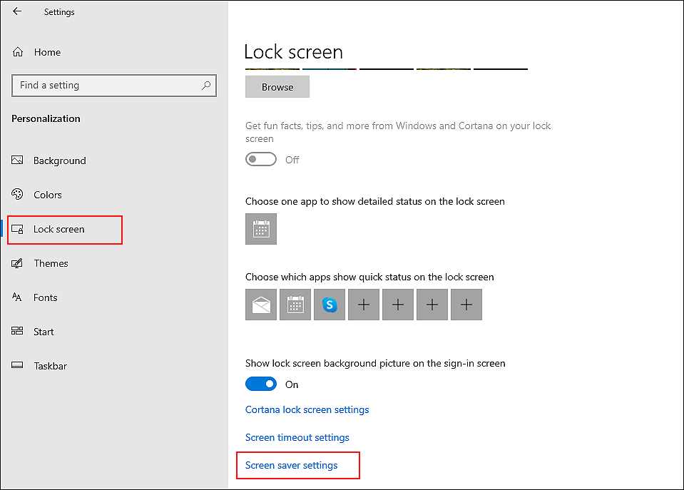 Password Protect the Screensaver in Windows 10