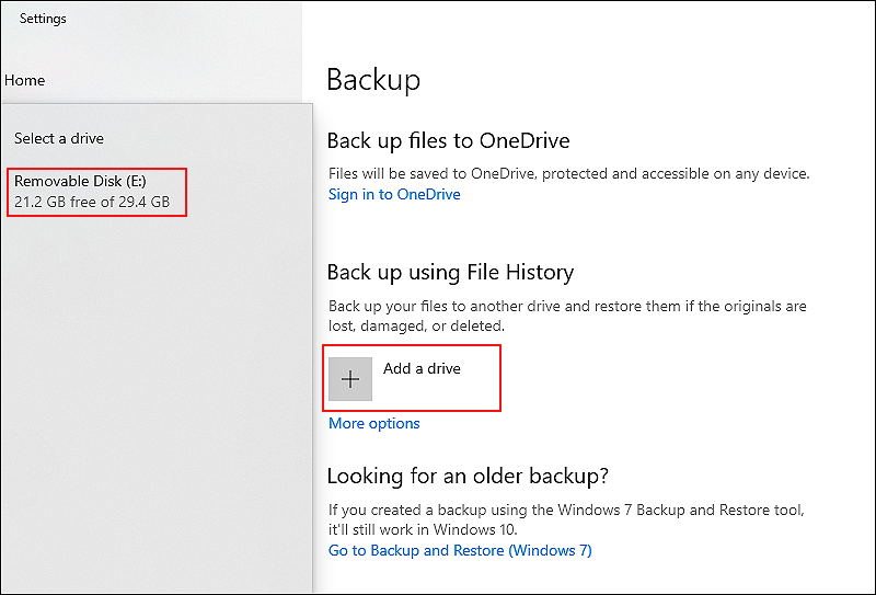 How to Turn On or Off File History in Windows 10