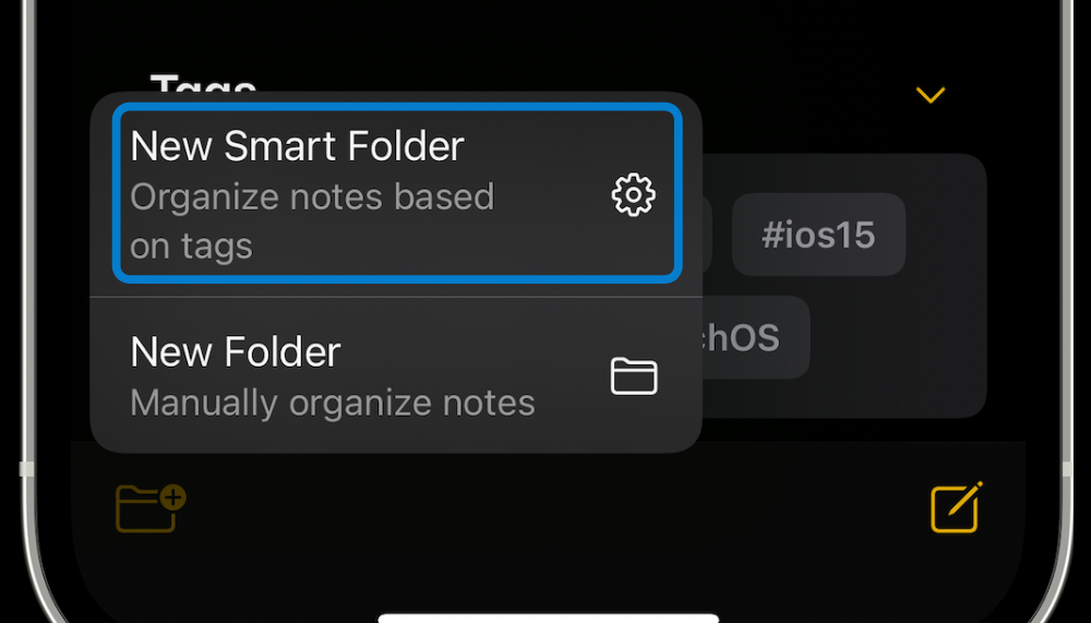 how to organize apple notes with tags