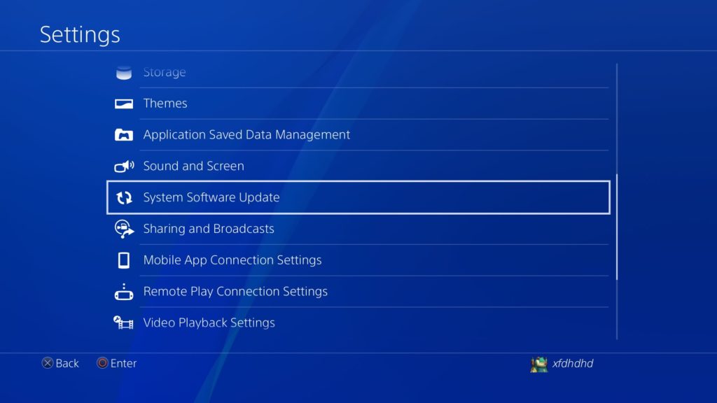 Update PS4