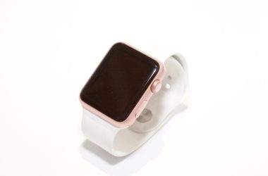white and pink apple watch
