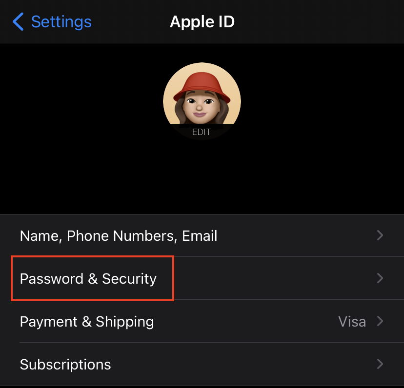 Apple ID Password Security