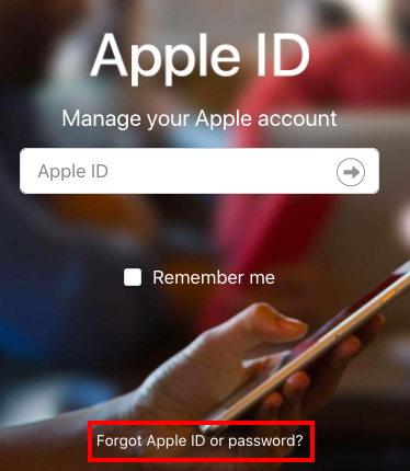 Apple ID Homepage