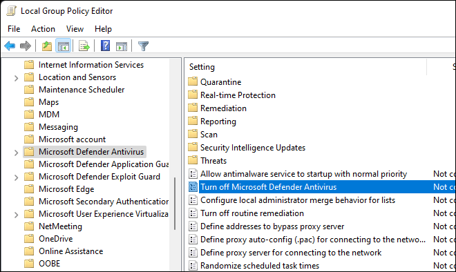 Enable or Disable Microsoft Defender Antivirus in Windows 10