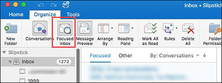 Enable or Disable the Focused Inbox in Outlook