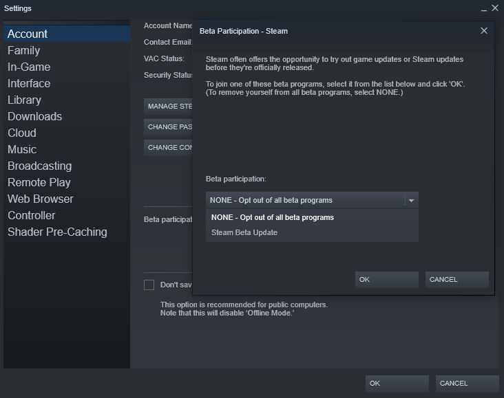 unable to initialize steam API