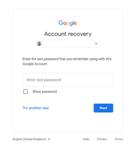 recover hacked Gmail account