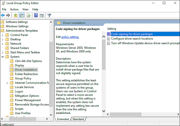 timestamp signature error