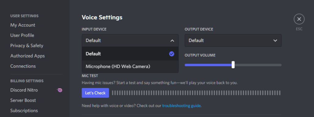 push to talk not working on Discord