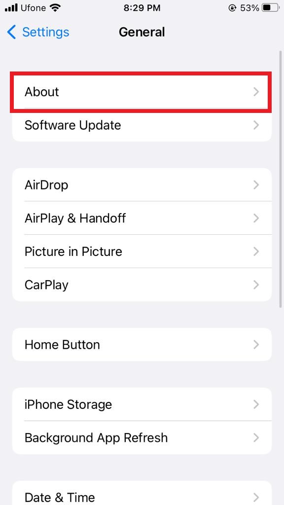 Update Carrier Settings on iPhone