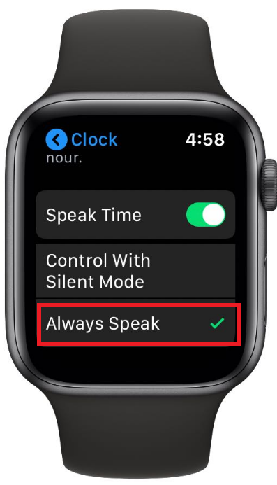 Speak Time Not Working on Apple Watch