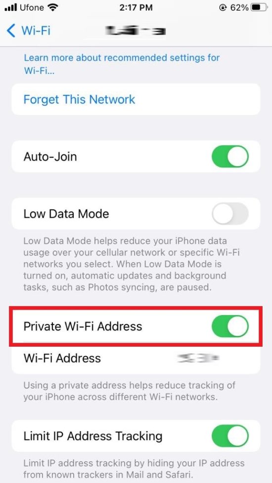 WiFi Privacy Warning on iPhone? Here's the Fix! Saint