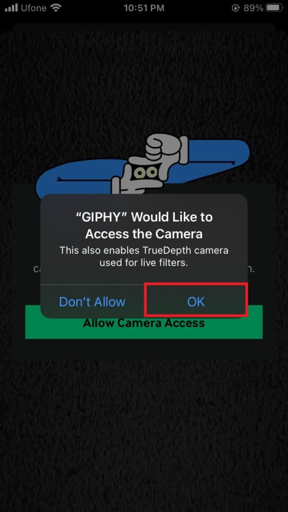 GIPHY app on iOS