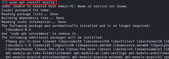 install and use mystiq on linux