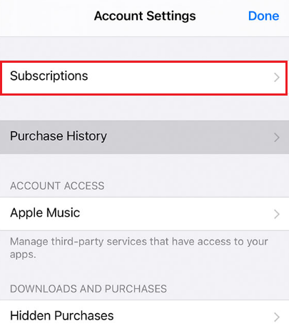 Cancel App Subscriptions on iPhone