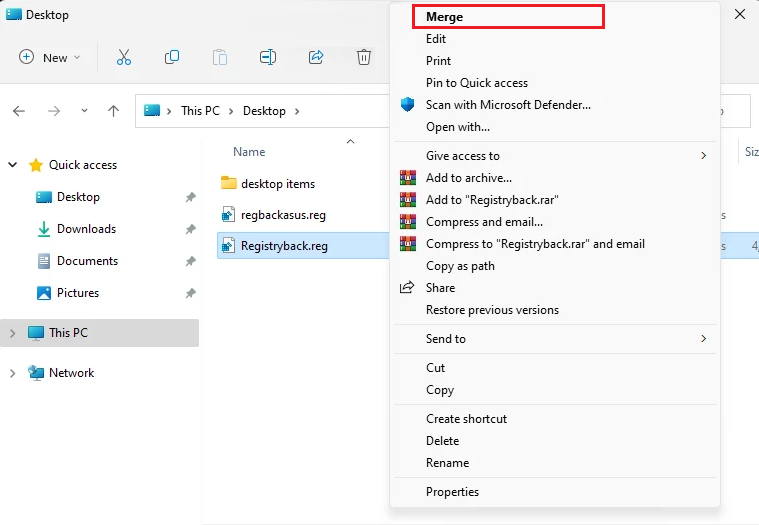 Create Backup and Restore Registry on Windows 11