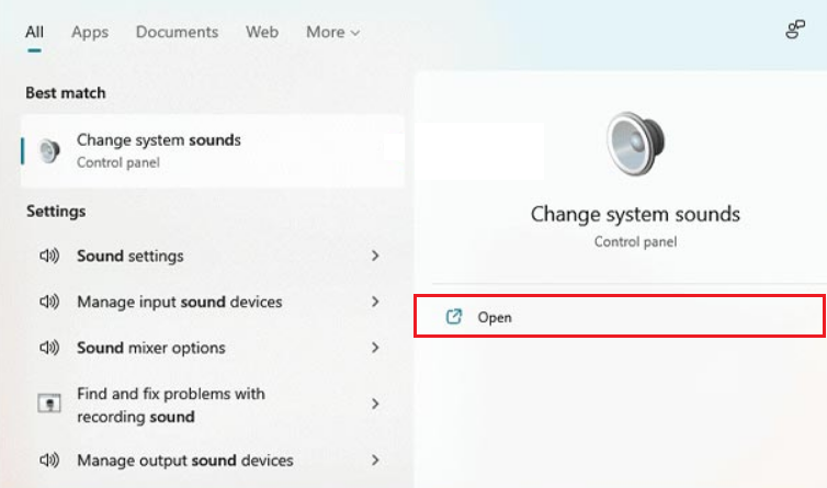 change system sounds on windows 11
