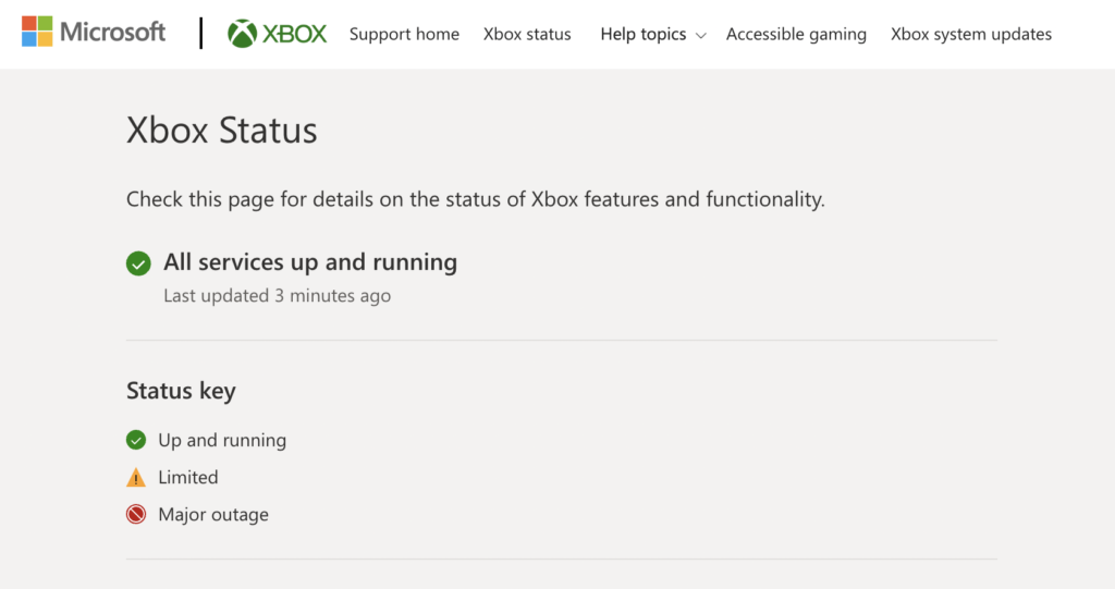 Xbox Status