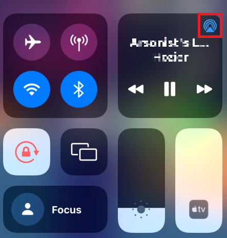 icon on media player